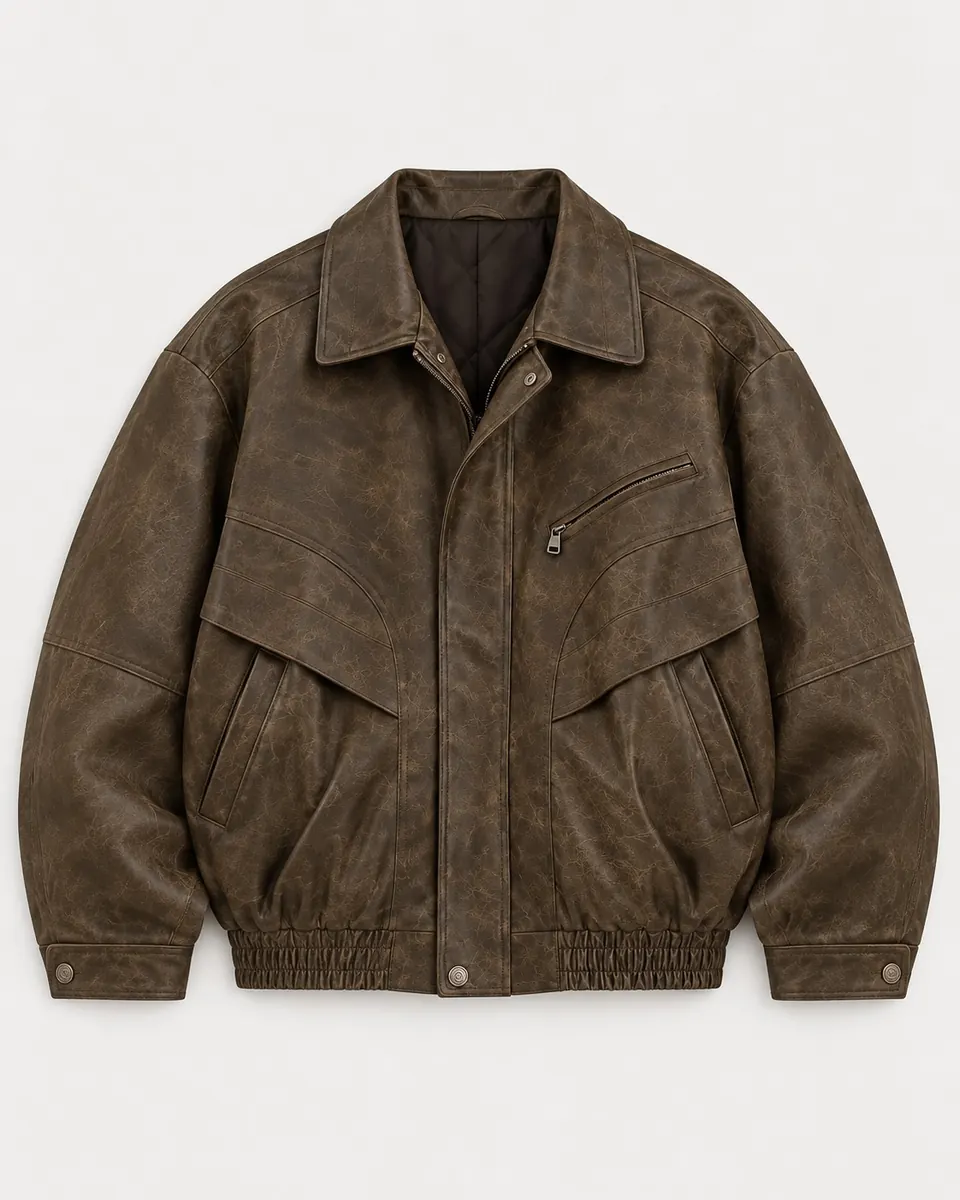 Oversized Leather Jacket