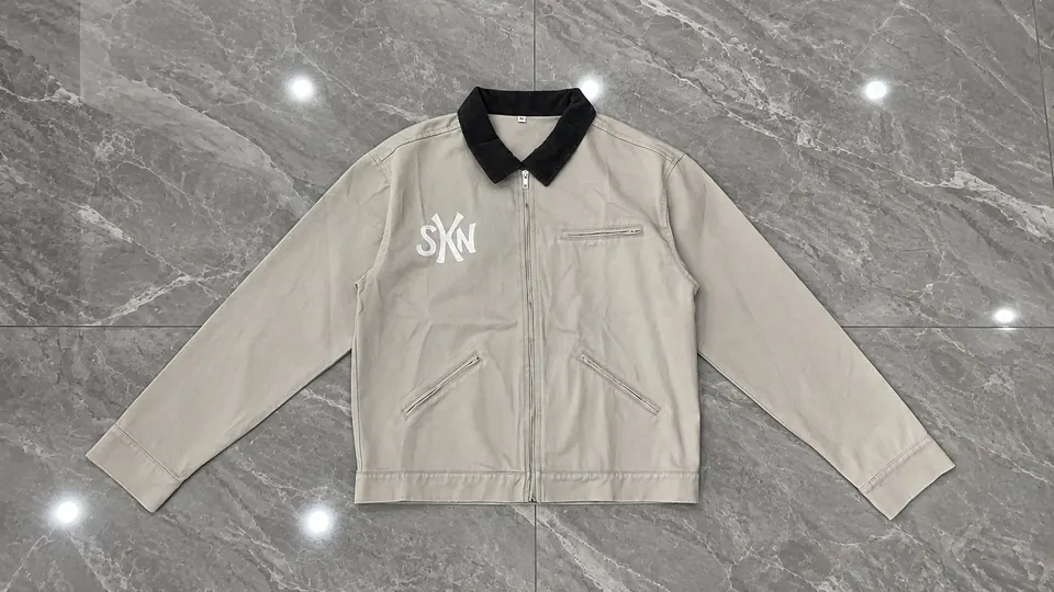 Cotton Twill / Canvas on a jacket