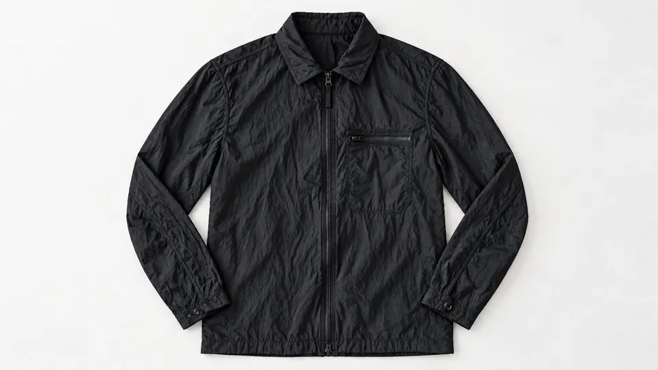 Nylon on a jacket